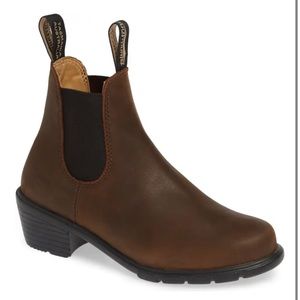 Blundstone 1673 Chelsea Bootie Antique Brown Leather Size 10 US